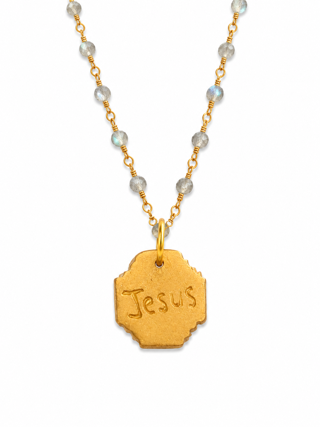 Tiny Quartz with Jerusalem Cross