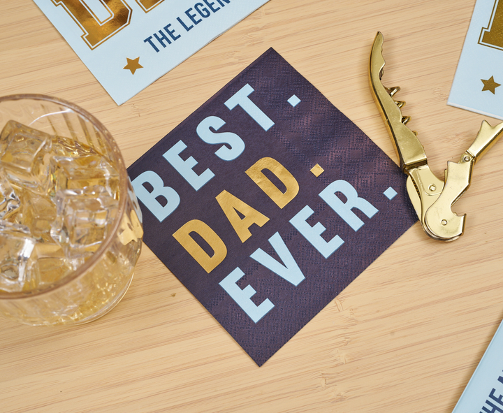 Best Dad Ever Cocktail Napkin