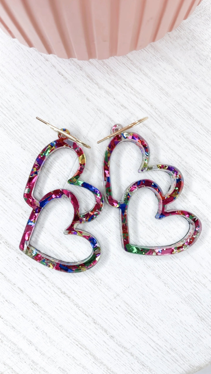 Valentines Acrylic Earrings