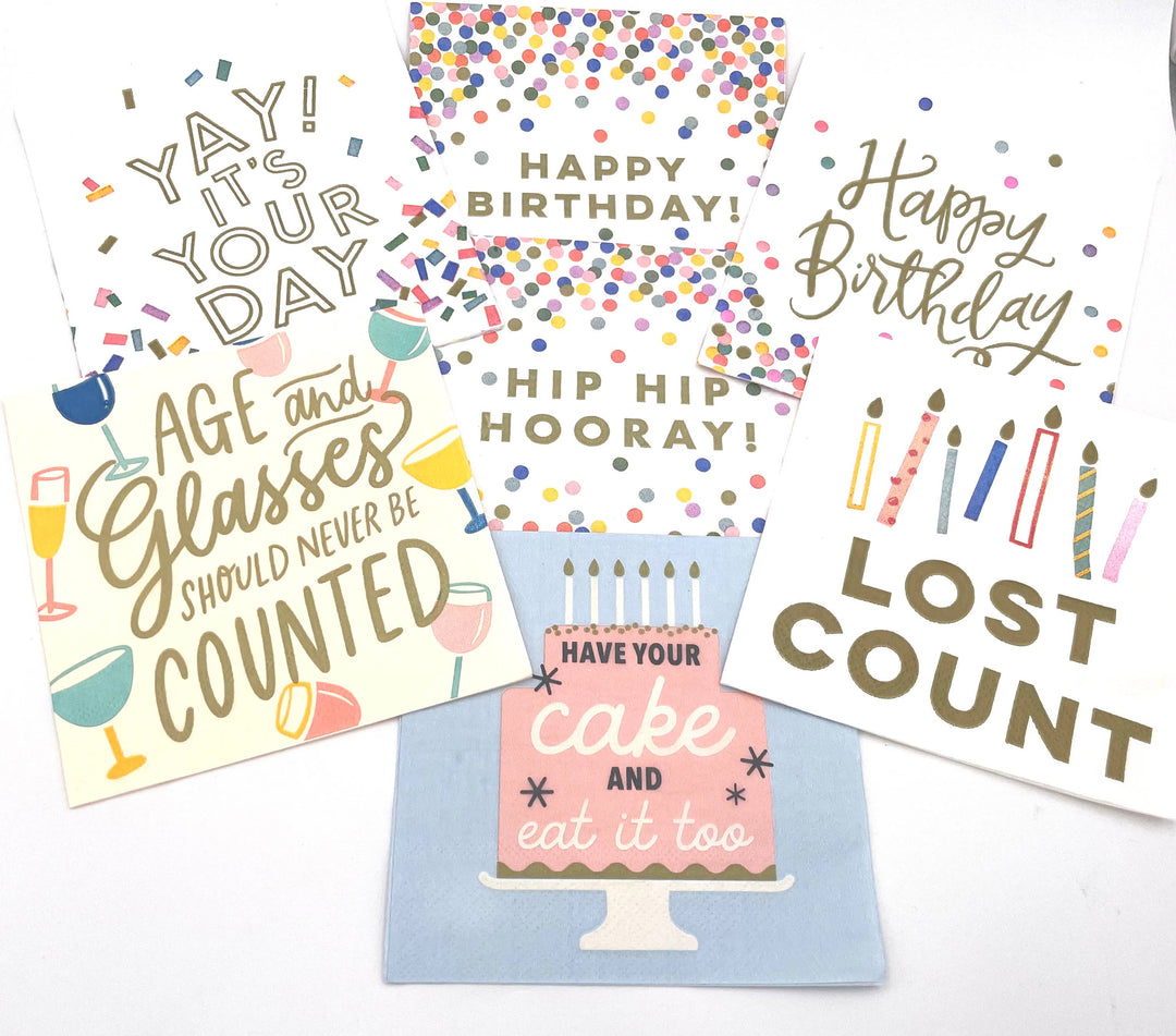 Funny Birthday Candle Cocktail Napkins