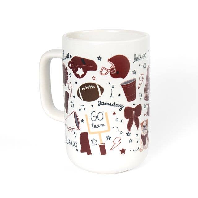 Starkville Football Game Day Tall Ceramic Mug