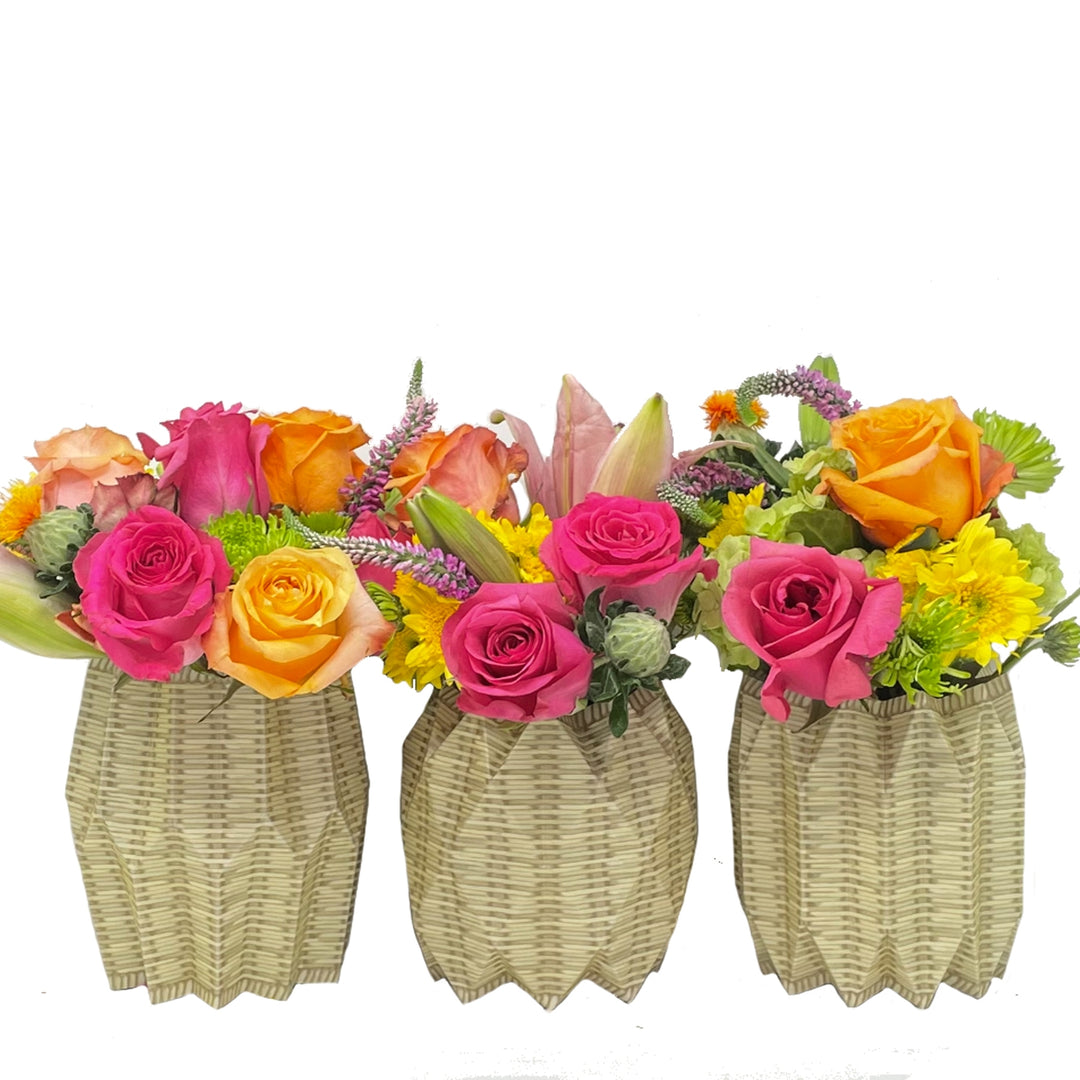 Paper Wrap Vases (Set of 3)