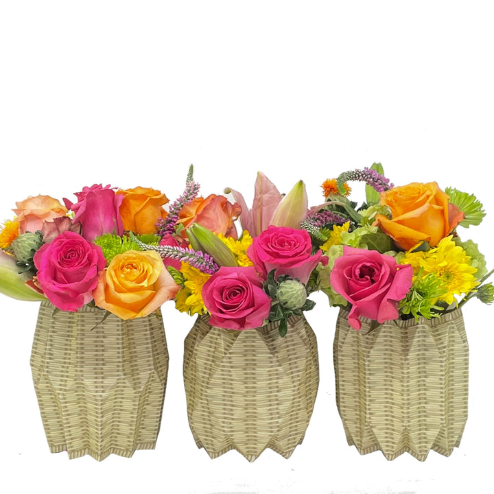 Paper Wrap Vases (Set of 3)