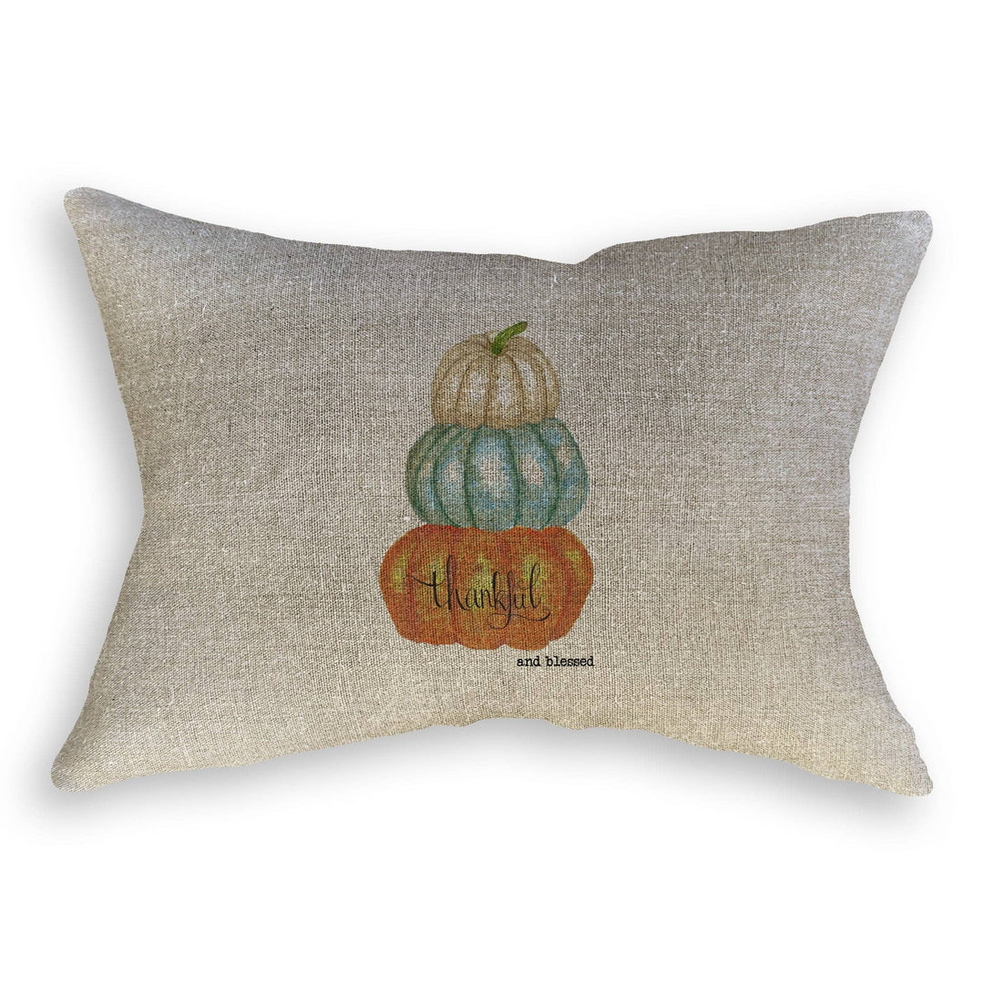 Thankful and Blessed Pumpkin Tea Towel