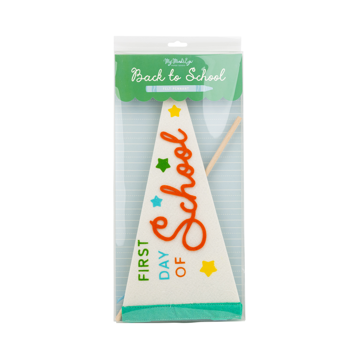 Bright First Day Felt Pennant