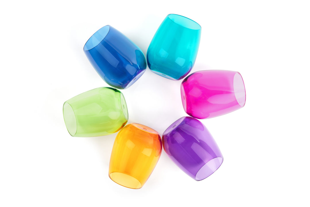 Acrylic Stemless Wine Glasses