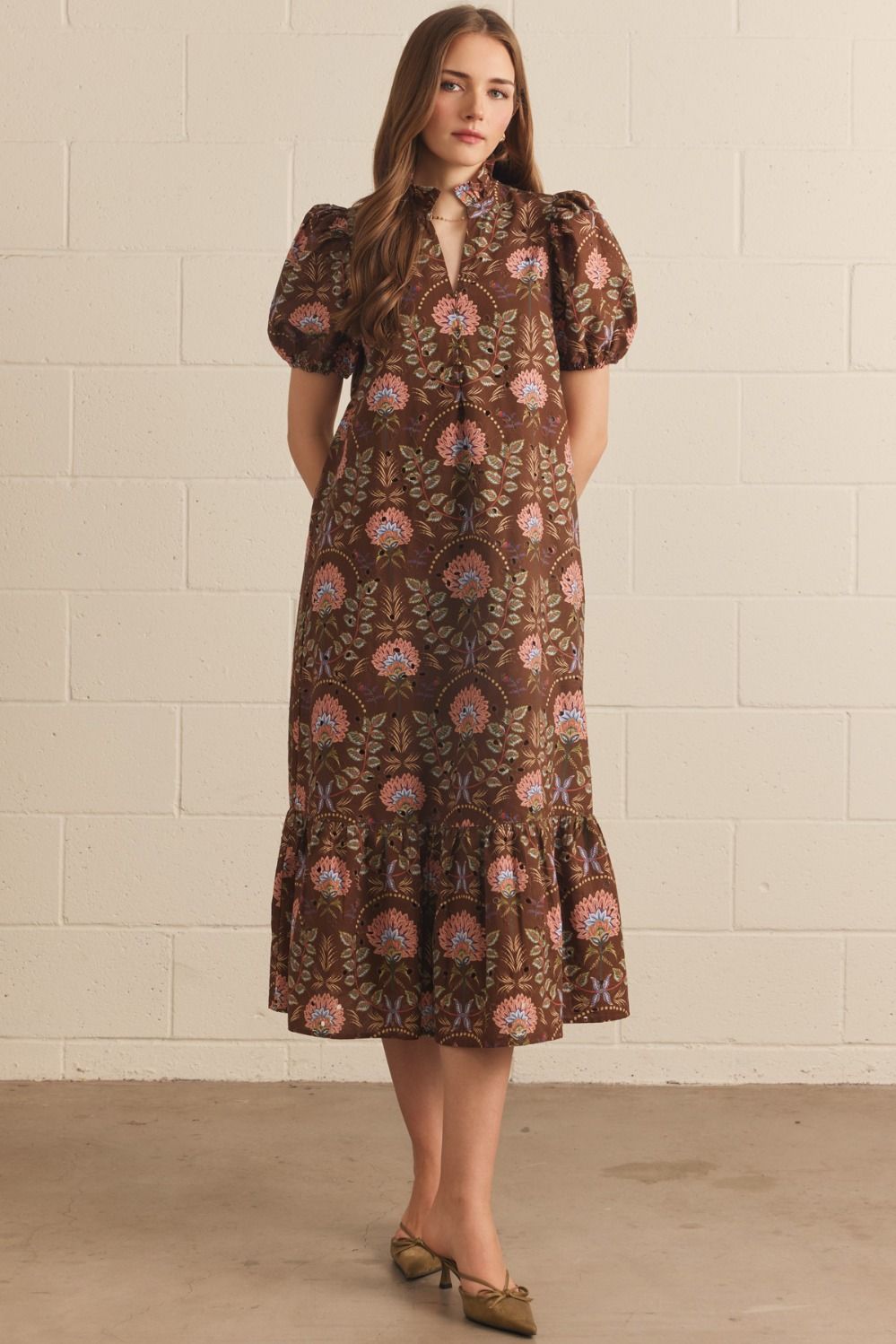 Fall Floral Dress