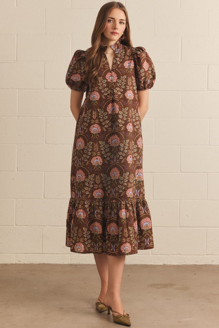 Fall Floral Dress