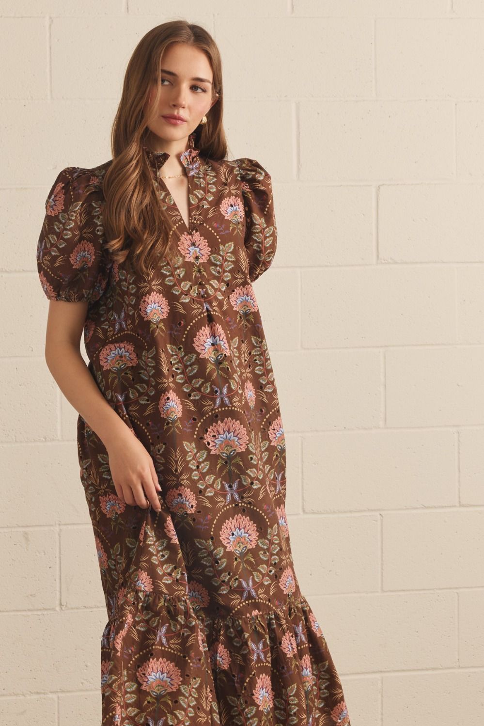 Fall Floral Dress