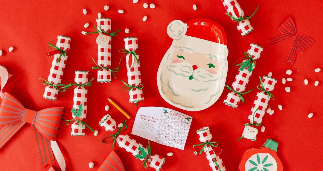 Santa Shaped Paper Plate