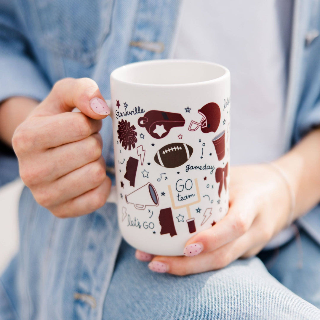Starkville Football Game Day Tall Ceramic Mug