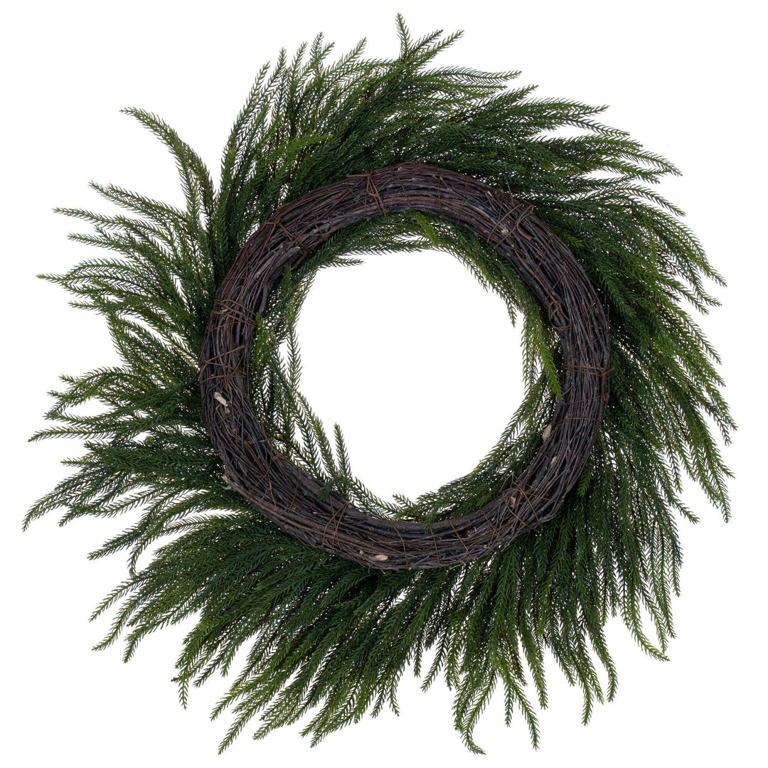 Green Norfolk Pine Wreath