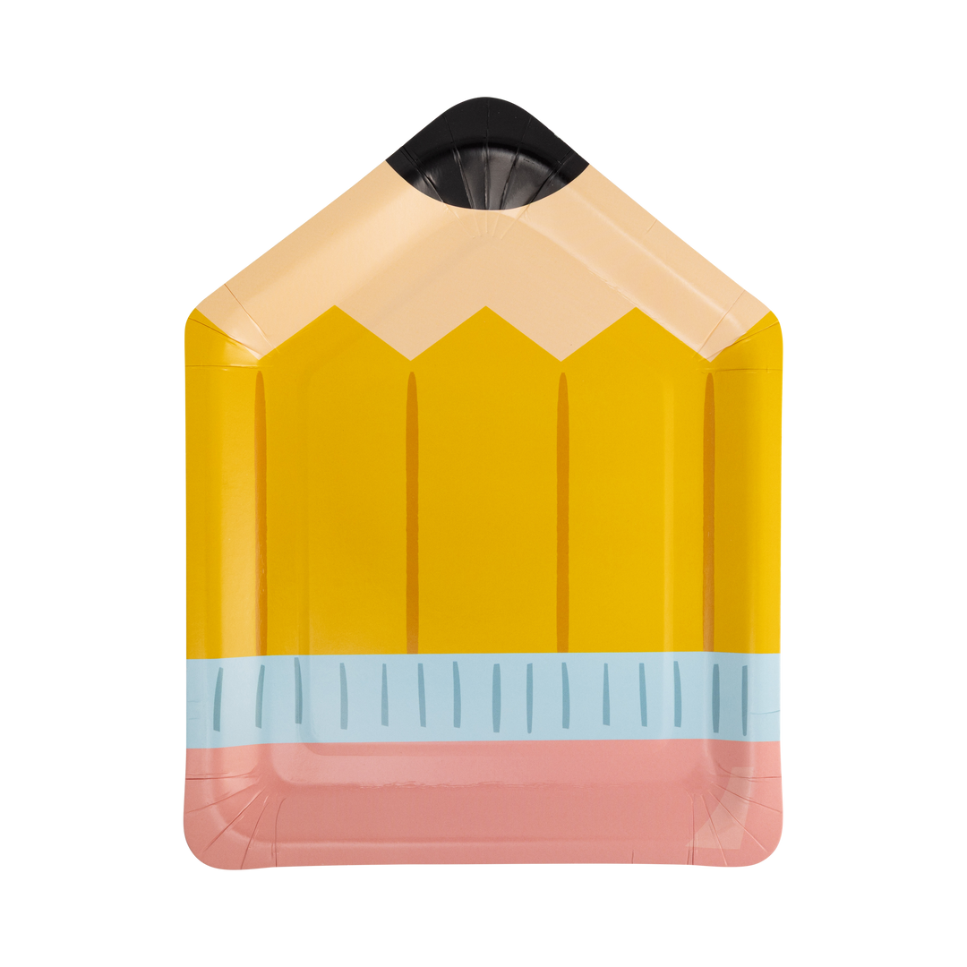 Pencil Shaped Paper Plate