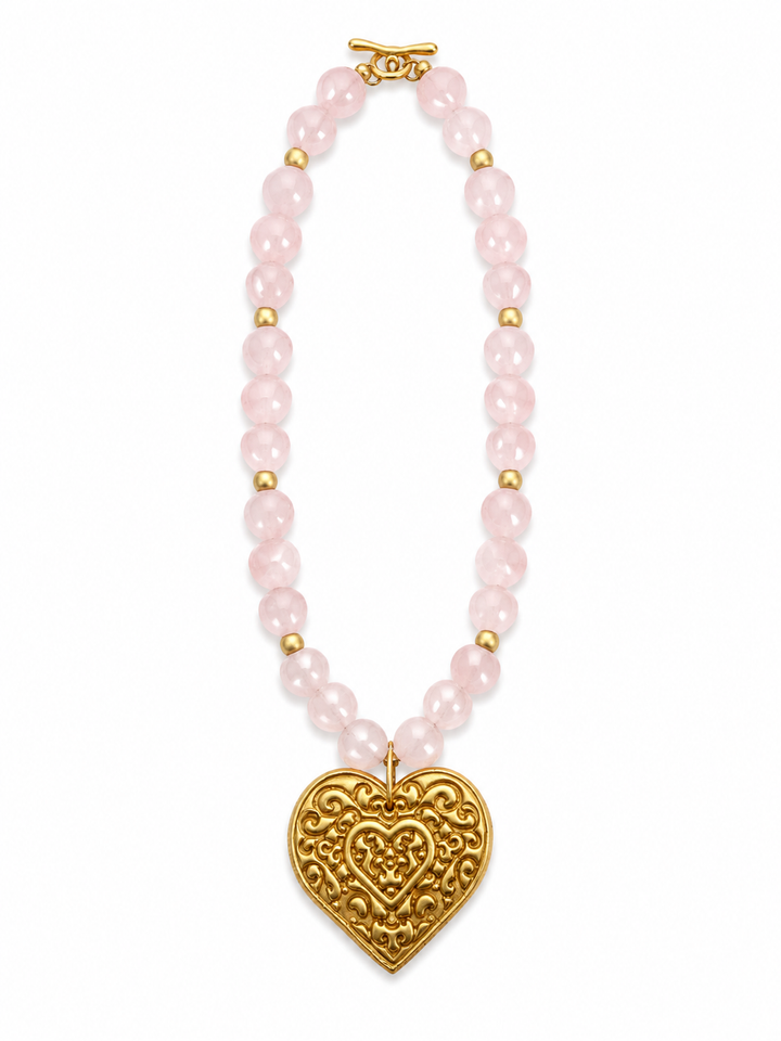 Hidden Truth Pink Jade with Heart