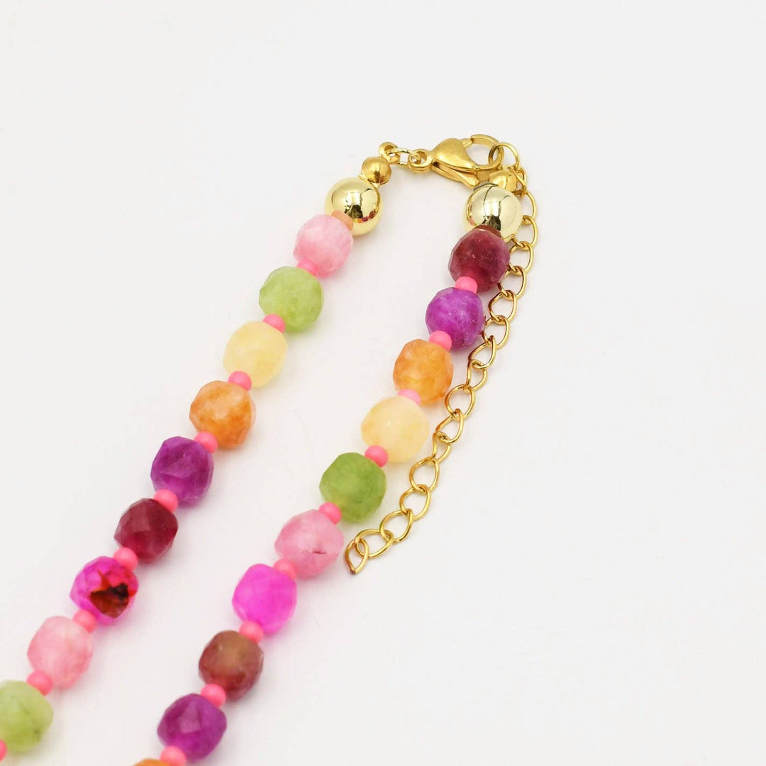 Pink Gemstone Necklace