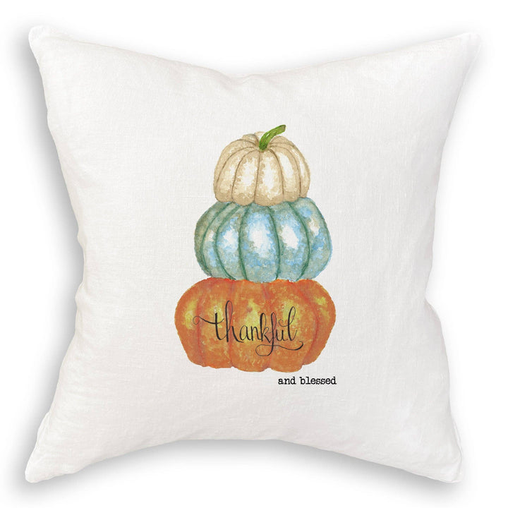 Thankful and Blessed Pumpkin Tea Towel