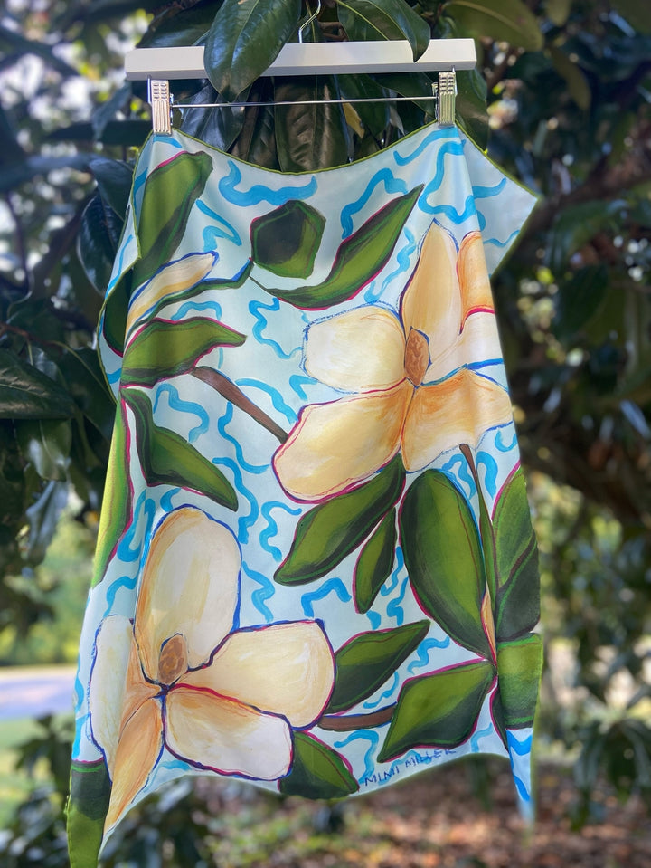 Delta Magnolia Silk Scarf | Mimi Miller