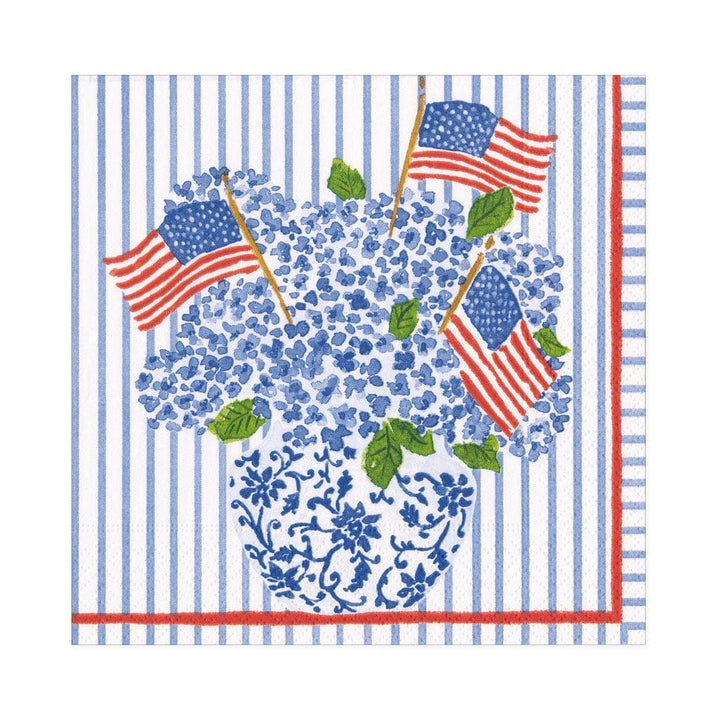 Flags and Hydrangeas Napkins