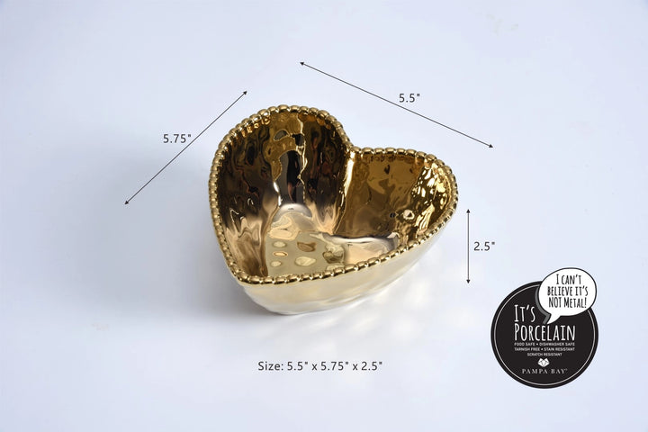 Gold Heart Bowl