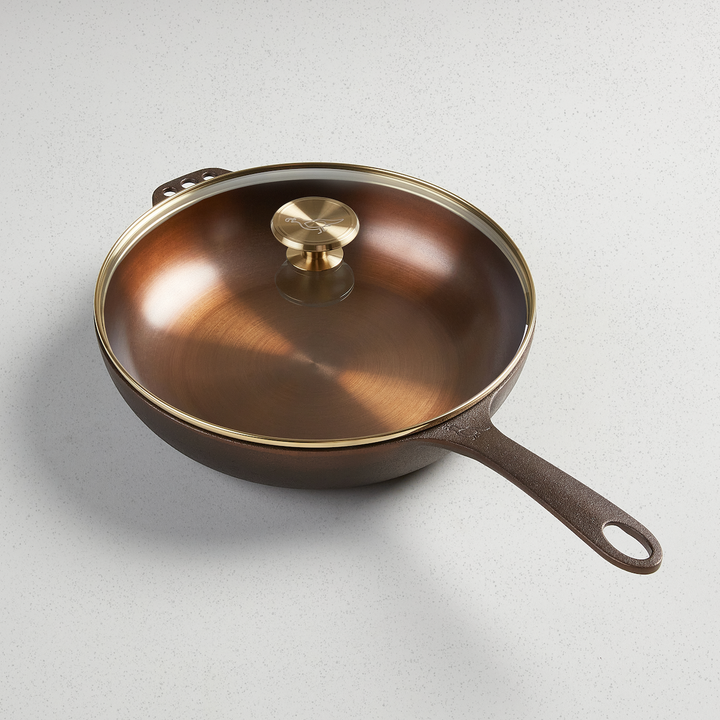 Smithey No. 11 Deep Skillet with Glass Lid