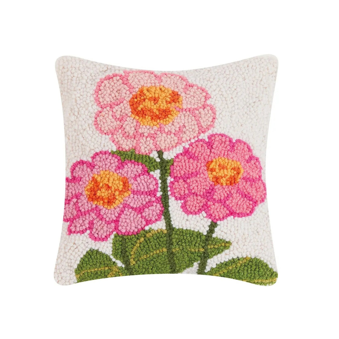 Zinnia Hook Pillow (10x10)