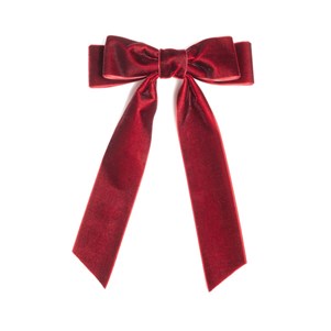 Velvet Bow Clip