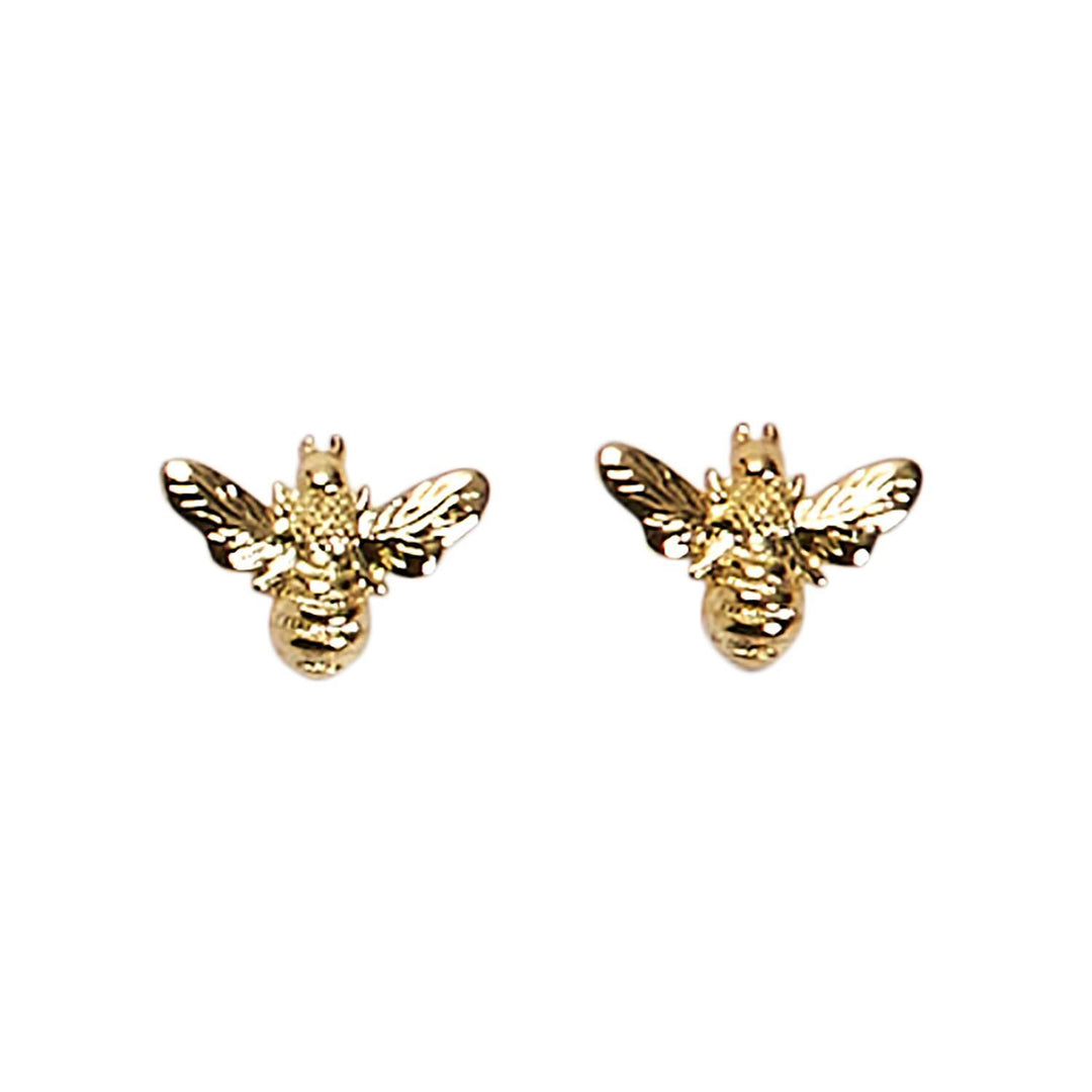 Bee Earrings with Saying