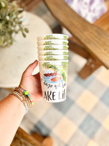 Lake Day Reusable Cups