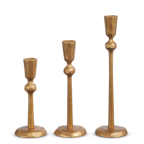 Hammered Gold Candle Sticks