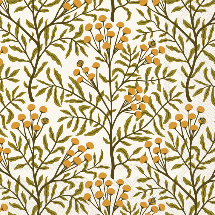 Autumn Acorn Tansy Napkin | Multiple Sizes