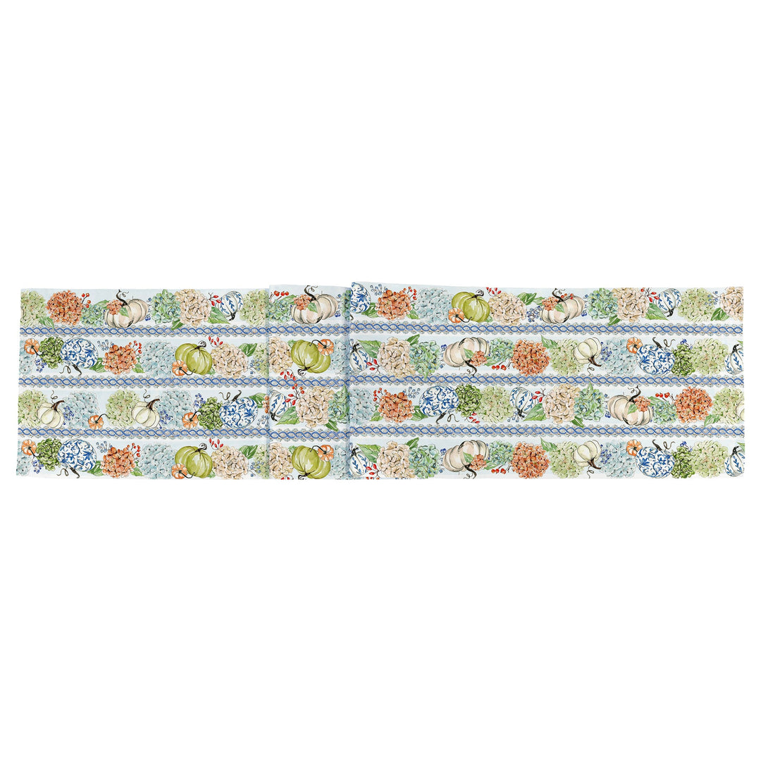 Fall Hydrangea Table Runner
