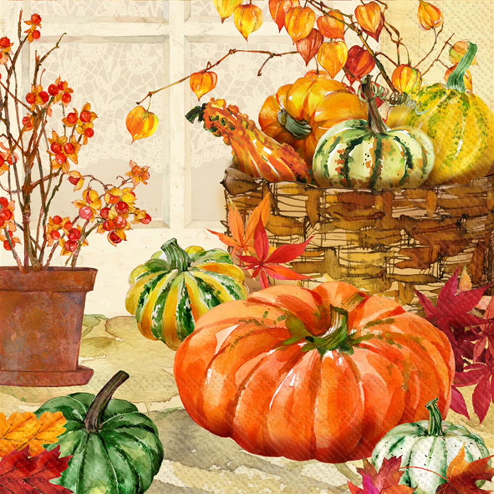 Heirloom Pumpkin Napkin | Multiple Sizes