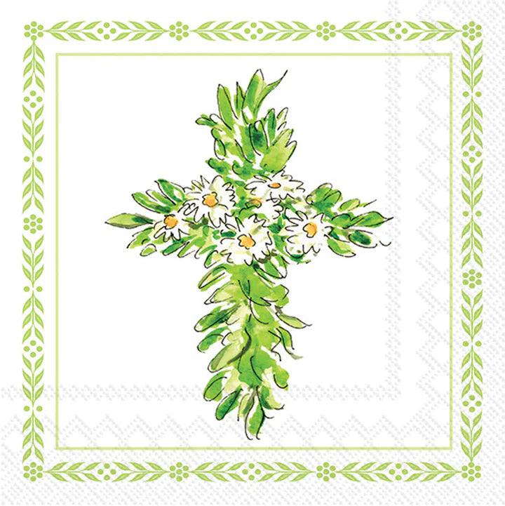 Floral Cross Napkin