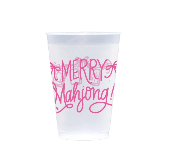 Merry Mahjong Christmas Cups & Napkins