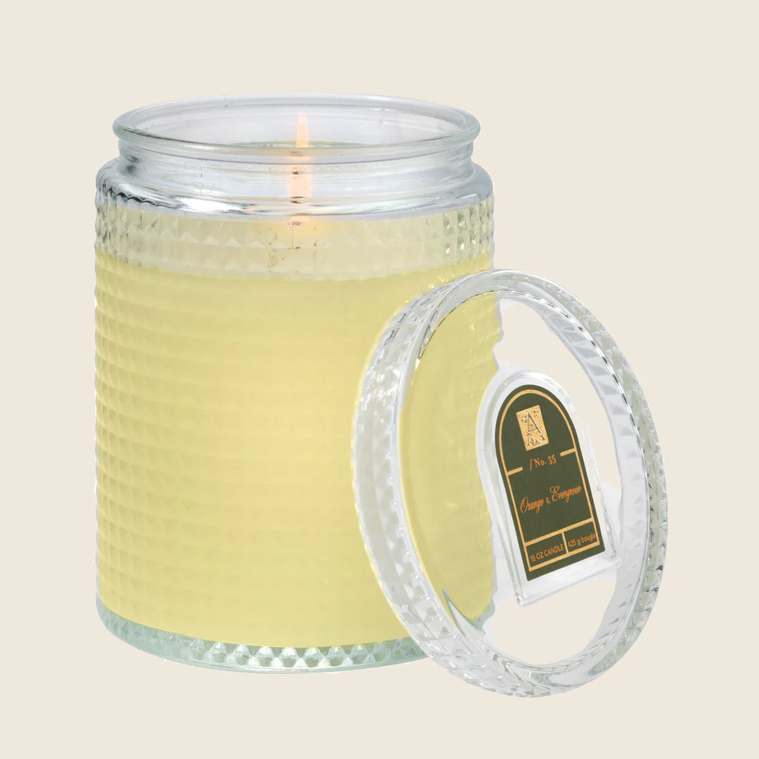 Orange & Evergreen Candles