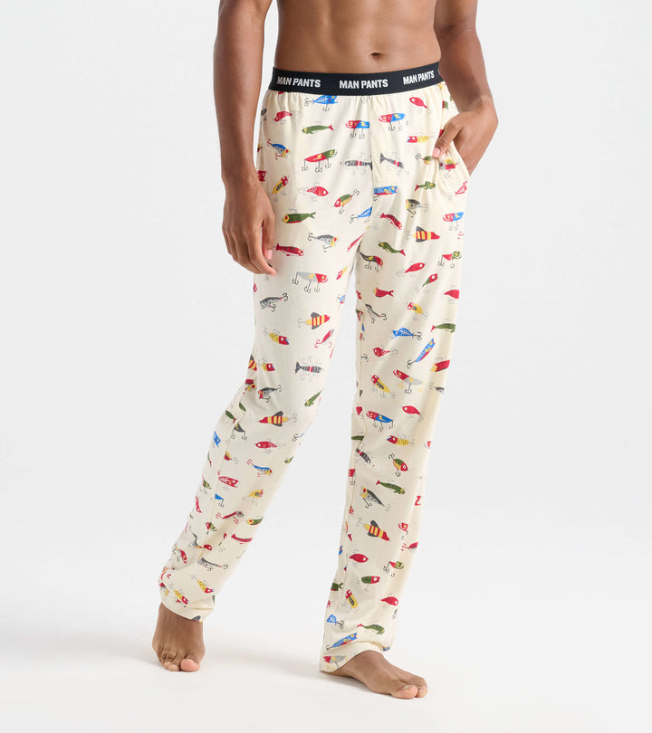 Mens Fishing Lures Pajama Pants