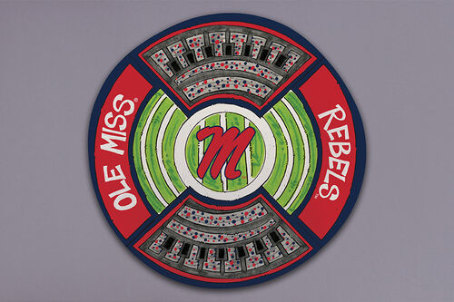 Collegiate Round Serving Platter