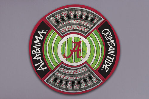 Collegiate Round Serving Platter