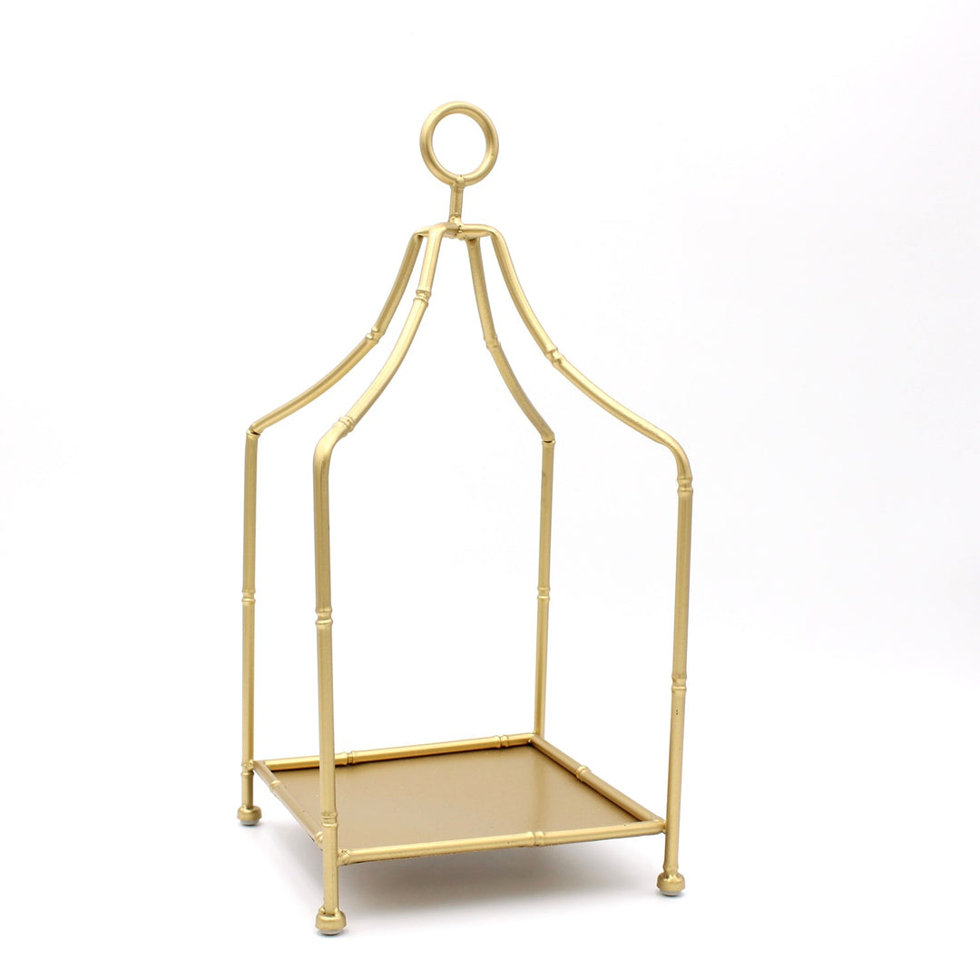 Gold Metal Bamboo Lantern/Display