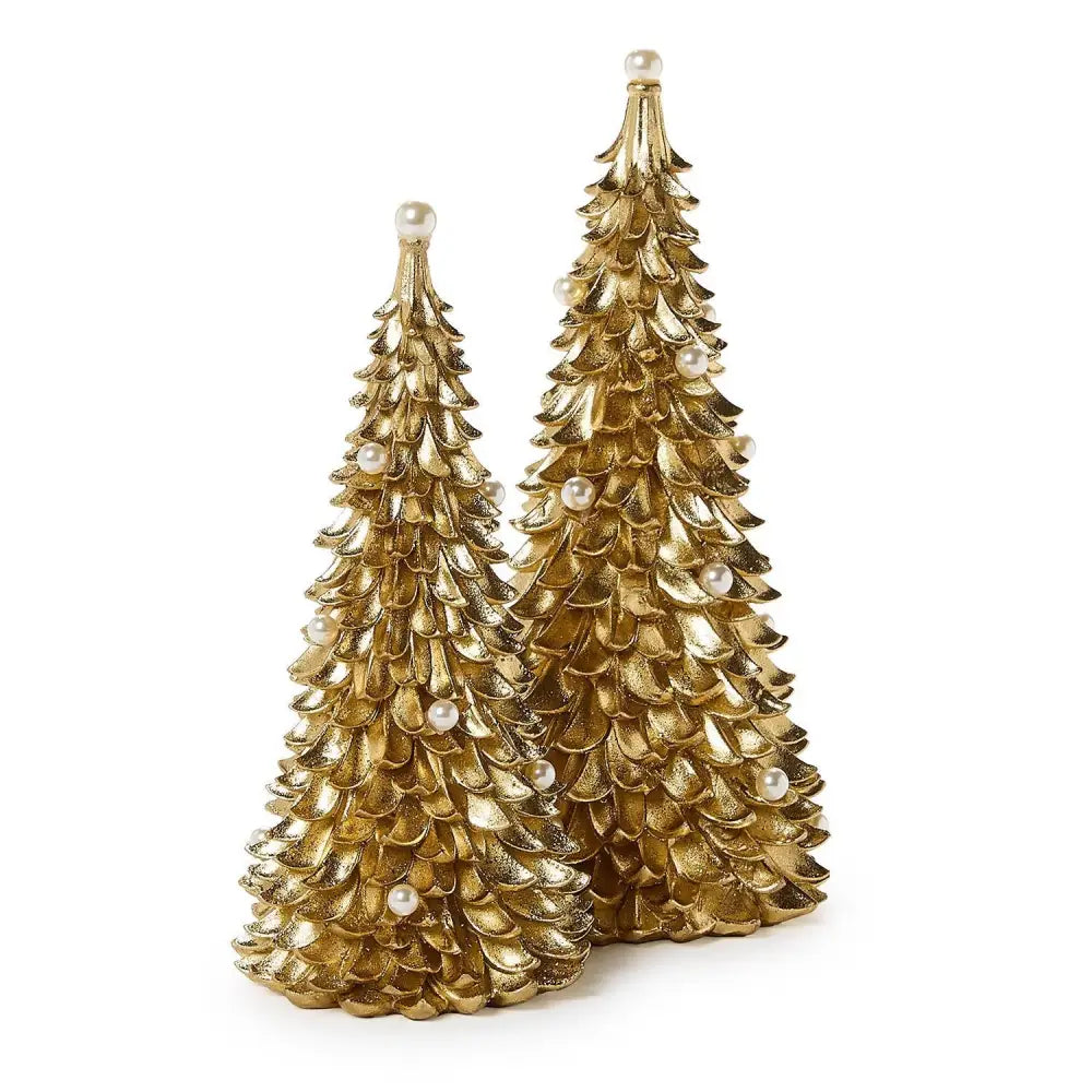 Gold Trees with Pearl Accents