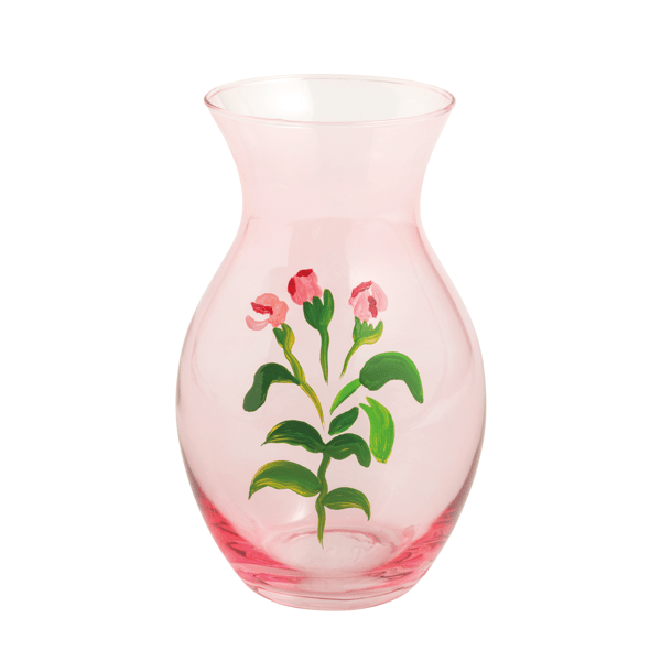 Pink Hand Painted Vase