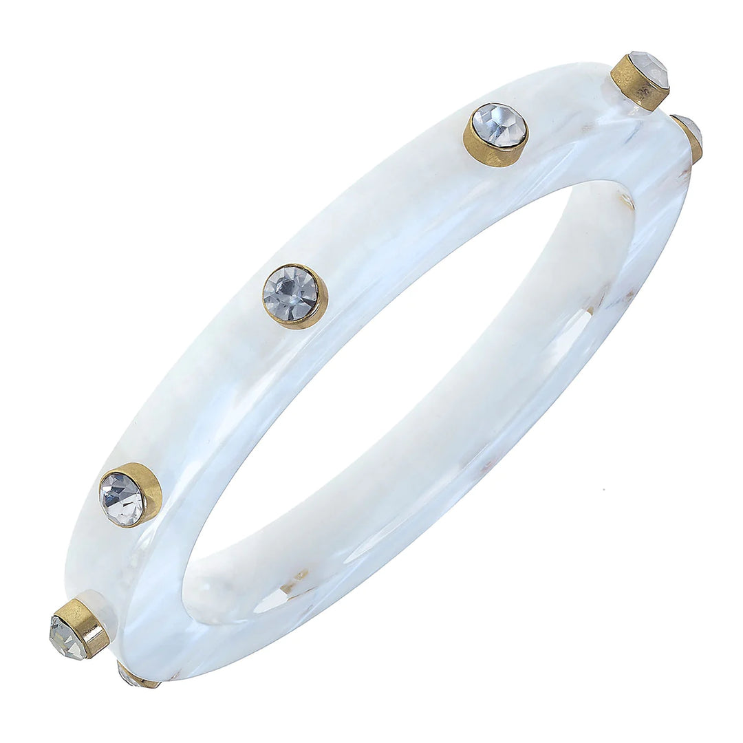 Resin & Rhinestone Bangle