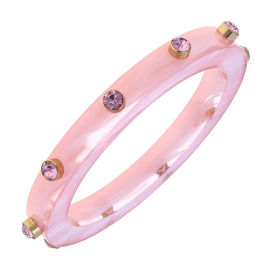 Resin & Rhinestone Bangle