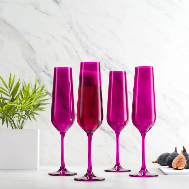 Colored Champagne Glass