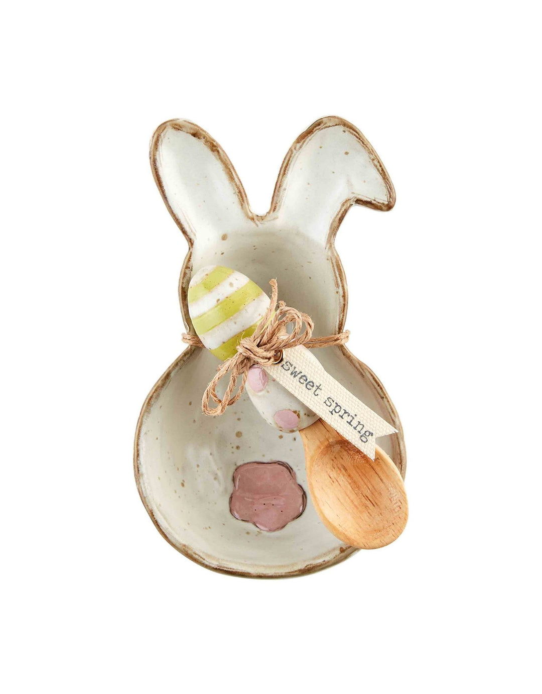 White Bunny Candy Dish Set
